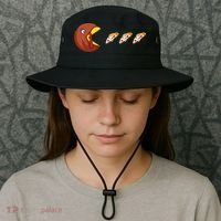Turkey Eat Pizza Happy Thanksgiving Bucket Hat thumb 3