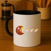 Turkey Eat Pizza Happy Thanksgiving Coffee Mug thumb 4