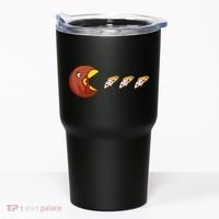 Turkey Eat Pizza Happy Thanksgiving Tumbler thumb 0