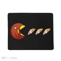 Turkey Eat Pizza Happy Thanksgiving Mousepad thumb 0