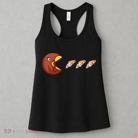 Turkey Eat Pizza Happy Thanksgiving Women's Tank Top thumb 3