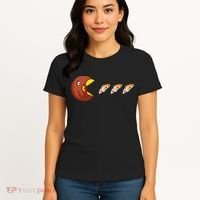 Turkey Eat Pizza Happy Thanksgiving Women's T-Shirt thumb 4