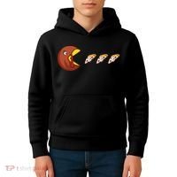 Turkey Eat Pizza Happy Thanksgiving Kids Hoodie thumb 4