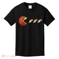 Turkey Eat Pizza Happy Thanksgiving Kids T-Shirt thumb 0
