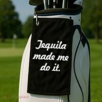 Tequila Made Me Do It Golf Towel thumb 2