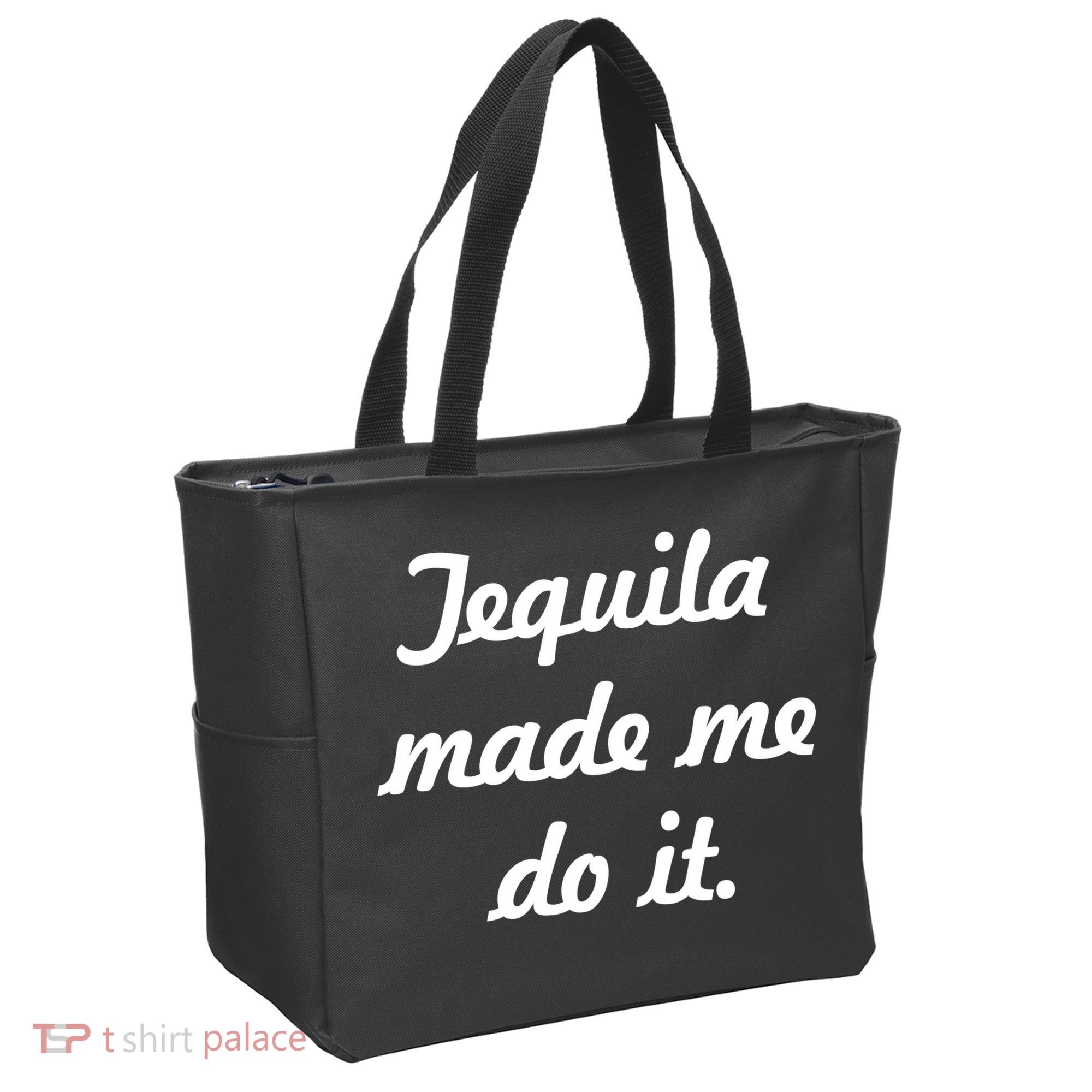 Tequila Made Me Do It Tote Bag