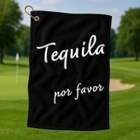 Tequila Por Favor Golf Towel thumb 1