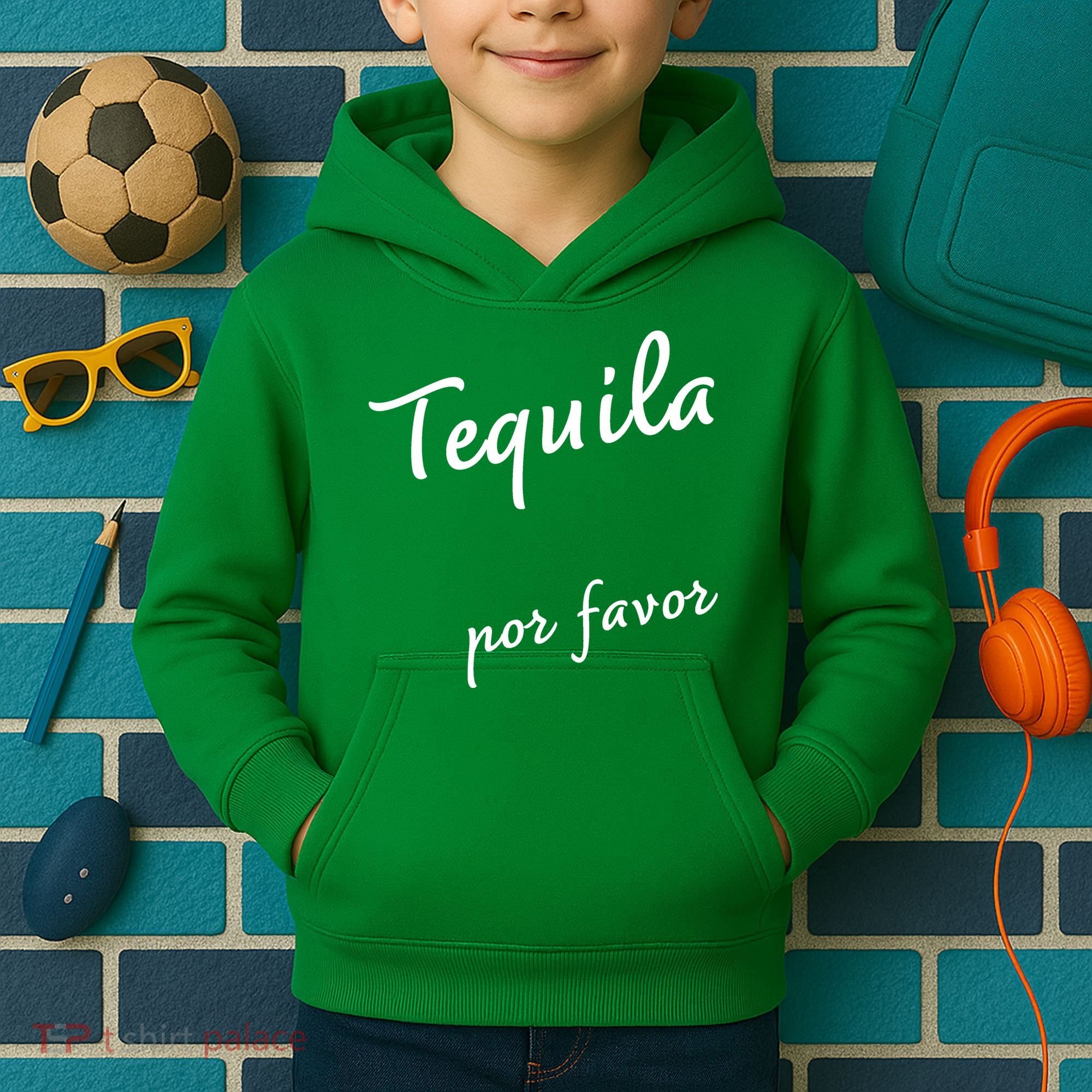 Tequila Por Favor Kids Hoodie