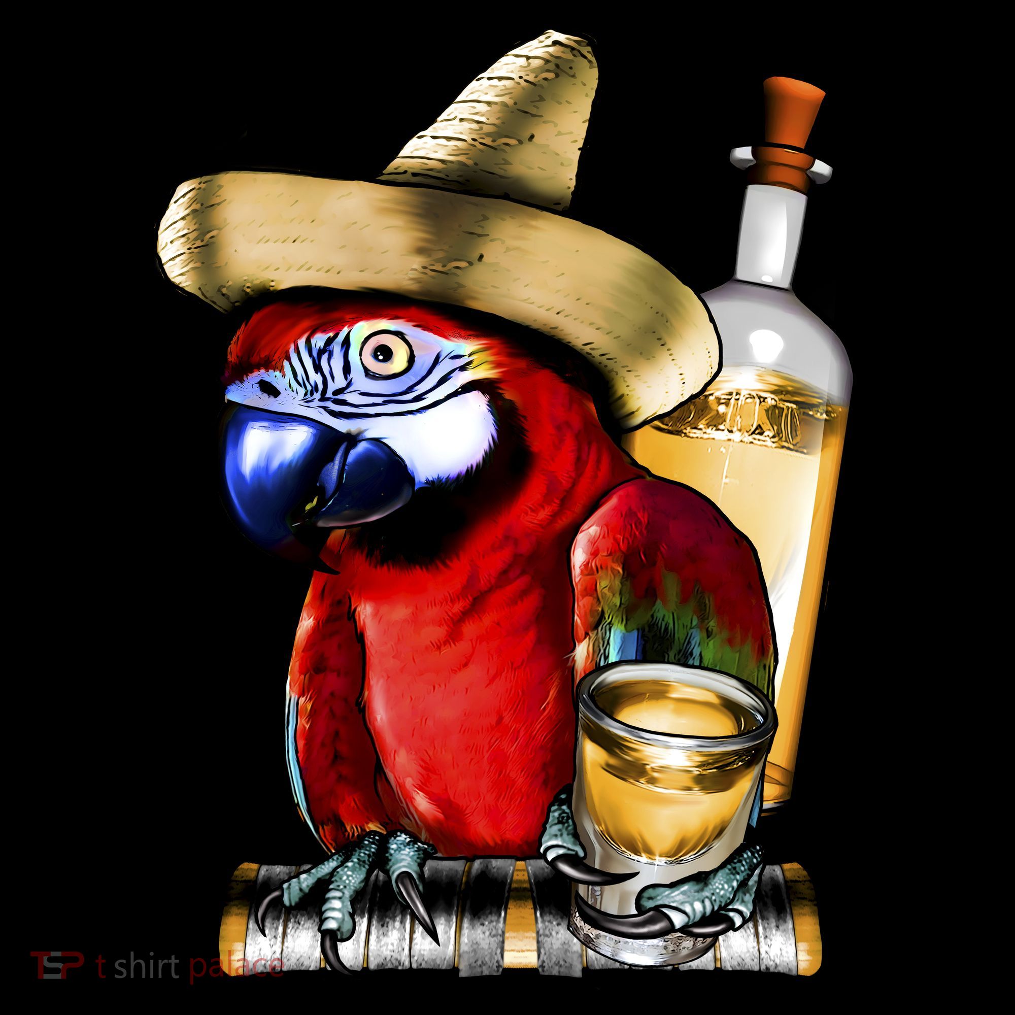 Tequilla Parrot Apron