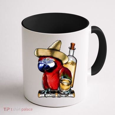 Tequilla Parrot Coffee Mug back