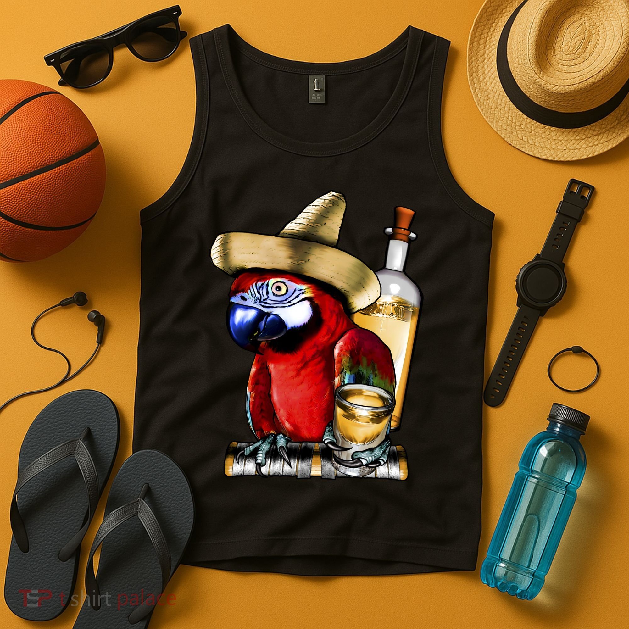 Tequilla Parrot Tank Top