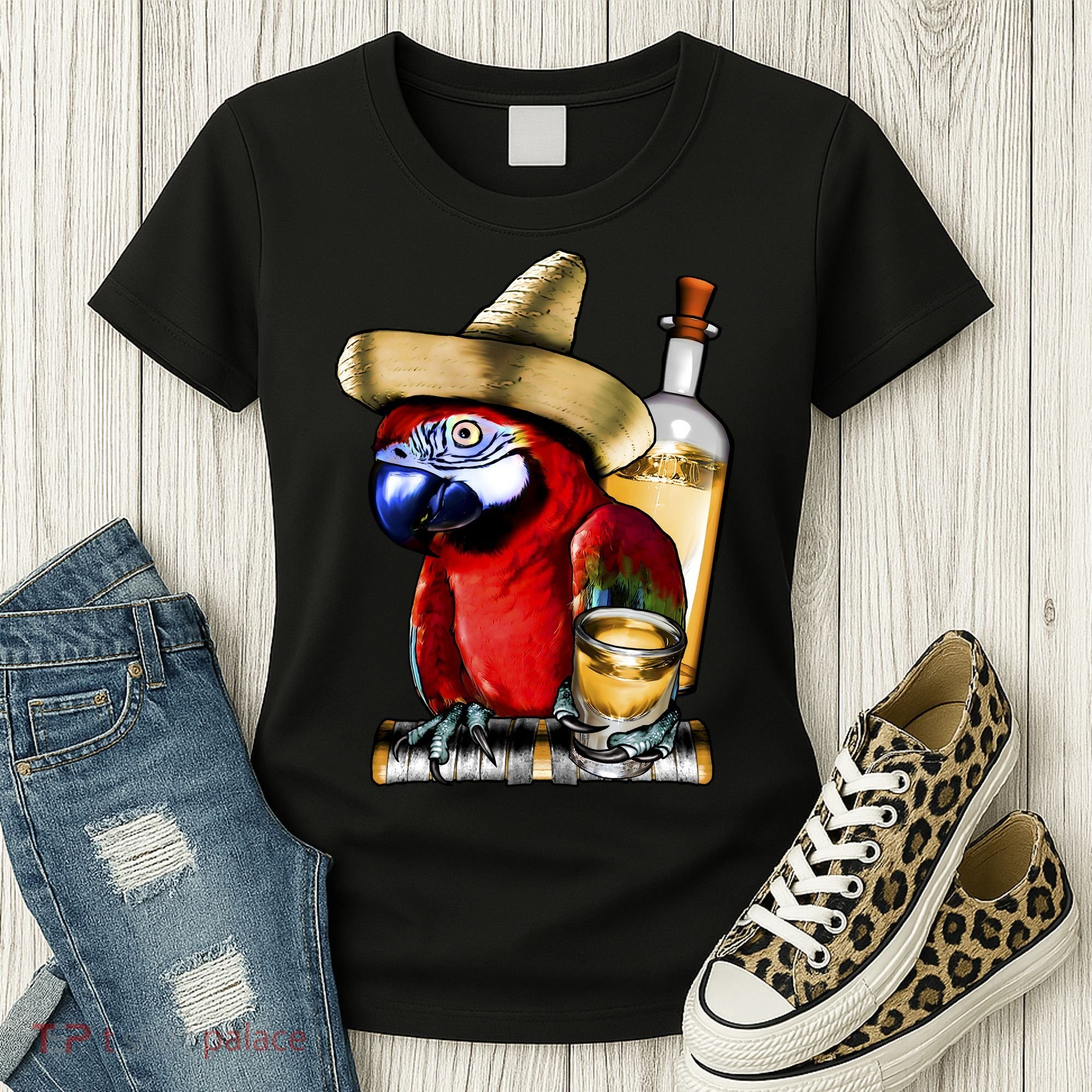 Tequilla Parrot Women's T-Shirt