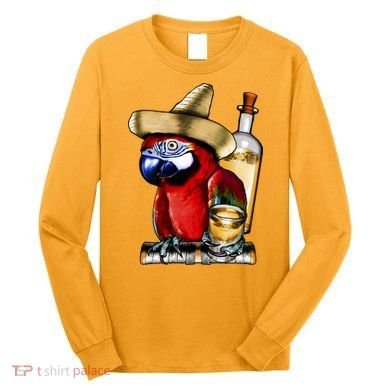 Tequilla Parrot Long Sleeve Shirt