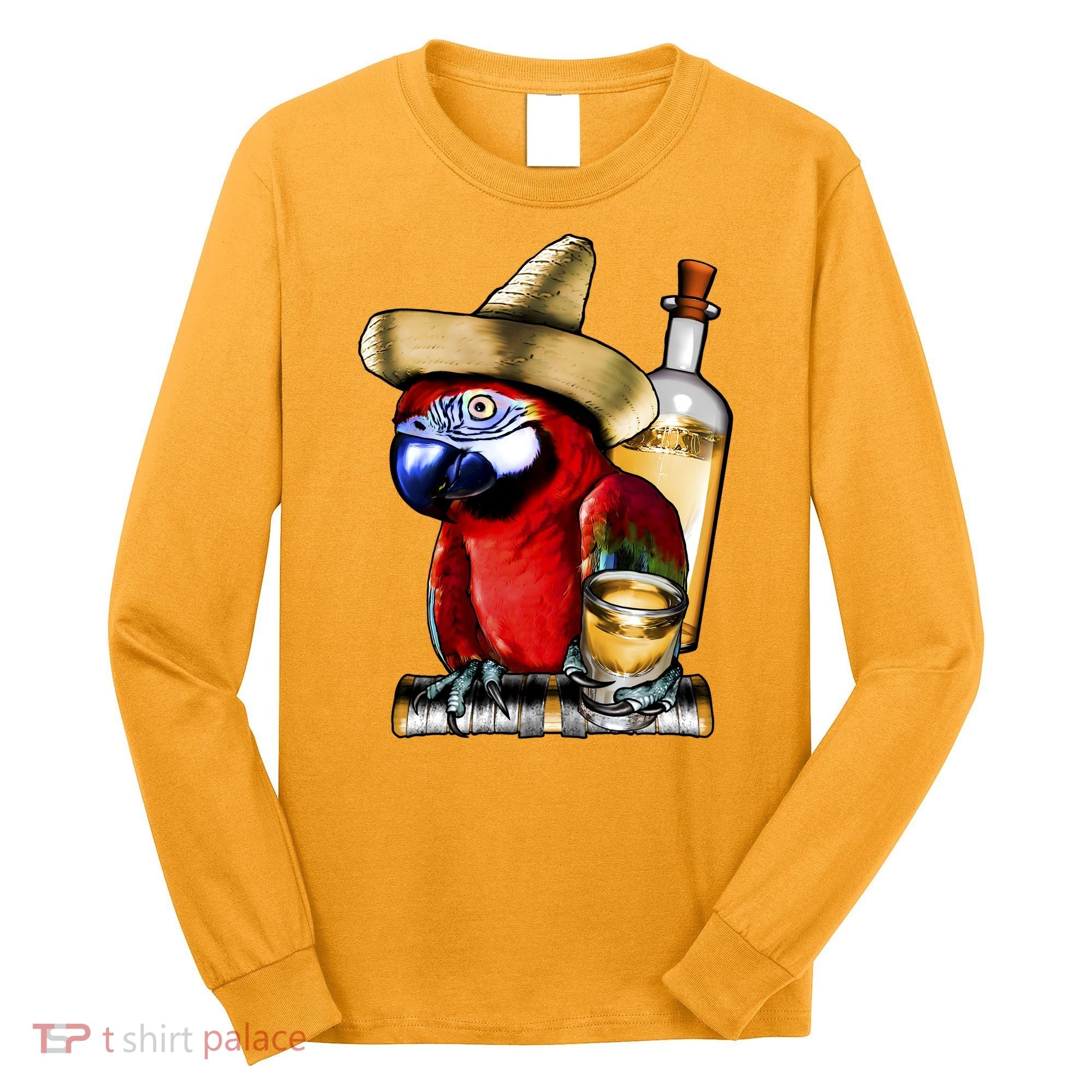Tequilla Parrot Long Sleeve Shirt