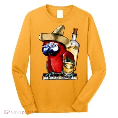 Tequilla Parrot Long Sleeve Shirt