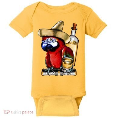 Tequilla Parrot Baby Bodysuit