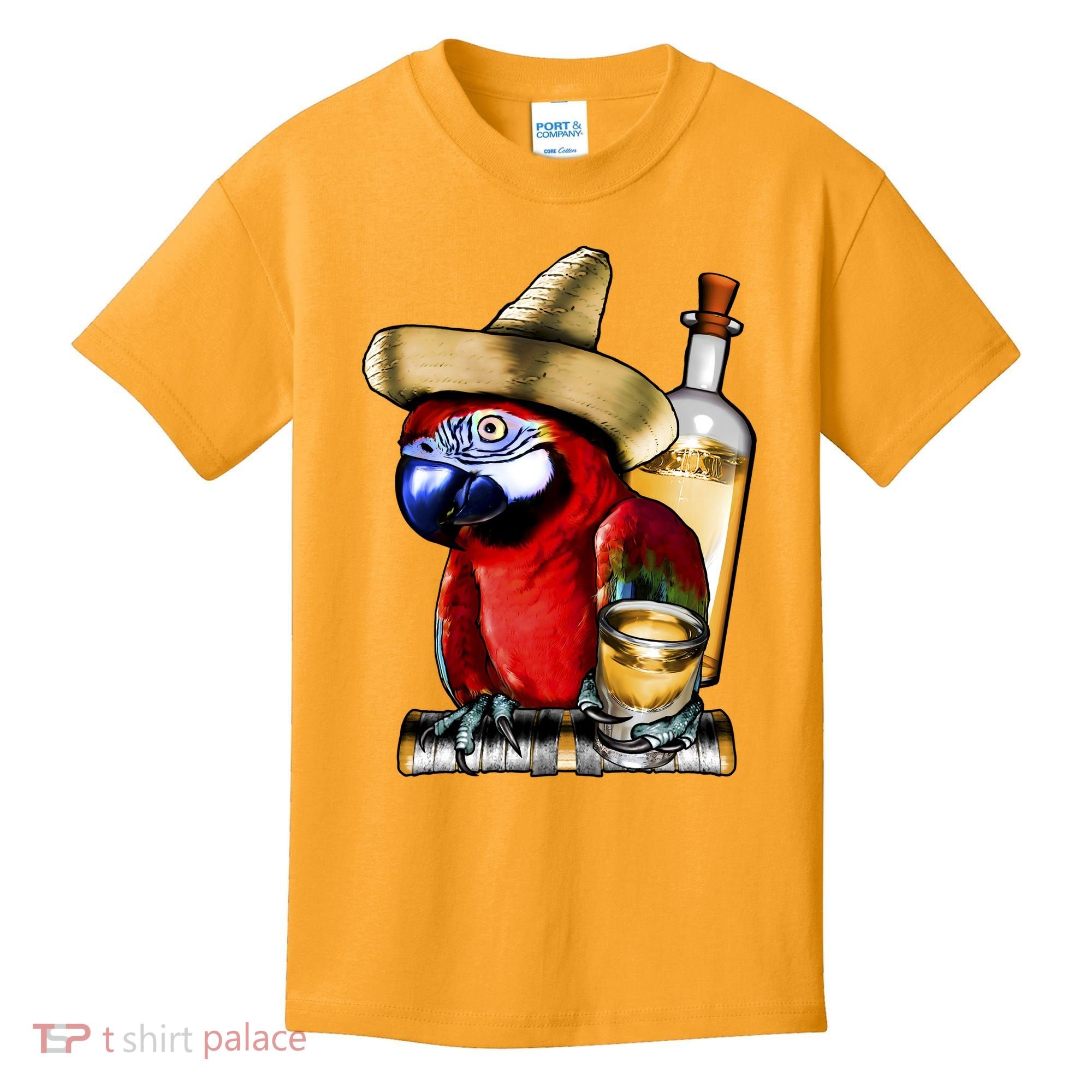 Tequilla Parrot Kids T-Shirt