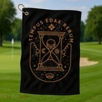 Tempus Edax Rerum Golf Towel thumb 1