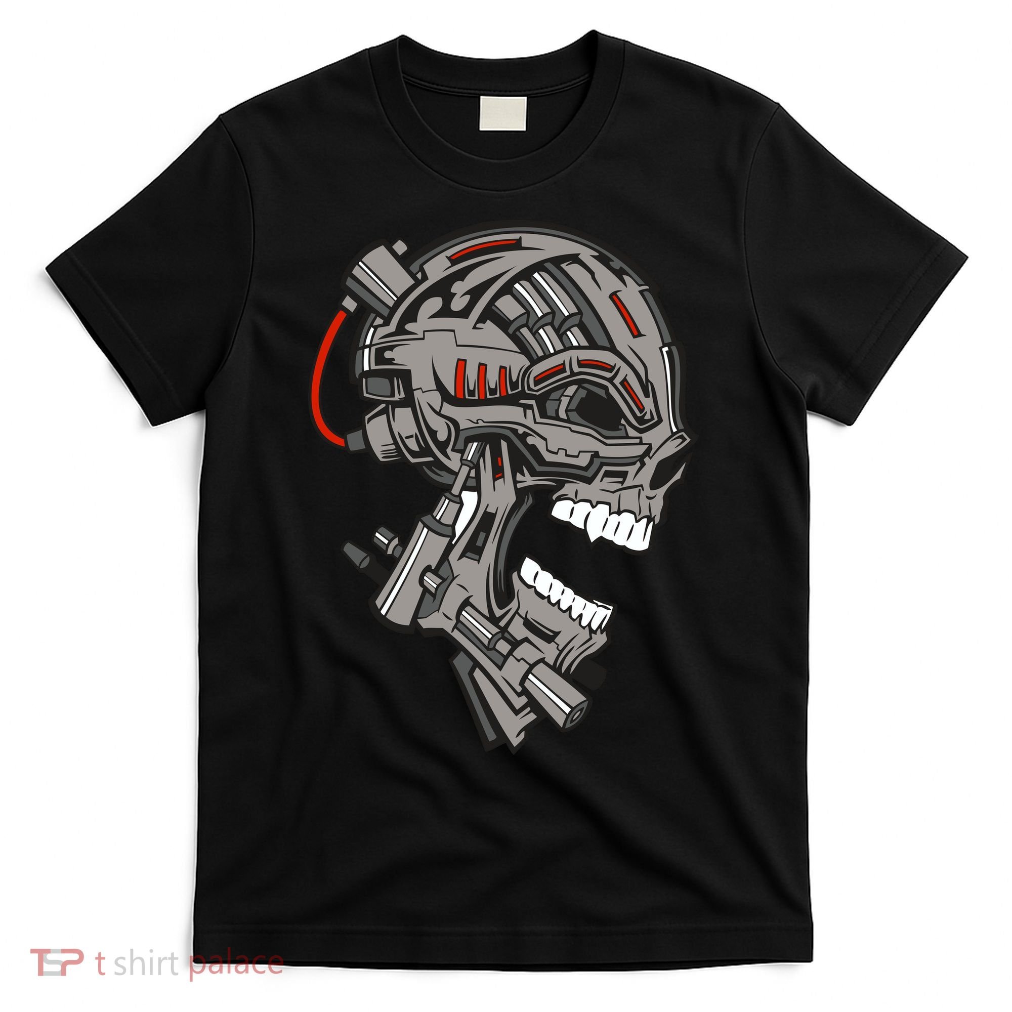 Terminator Skull Gun Head T-Shirt