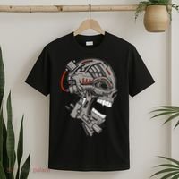 Terminator Skull Gun Head T-Shirt thumb 2