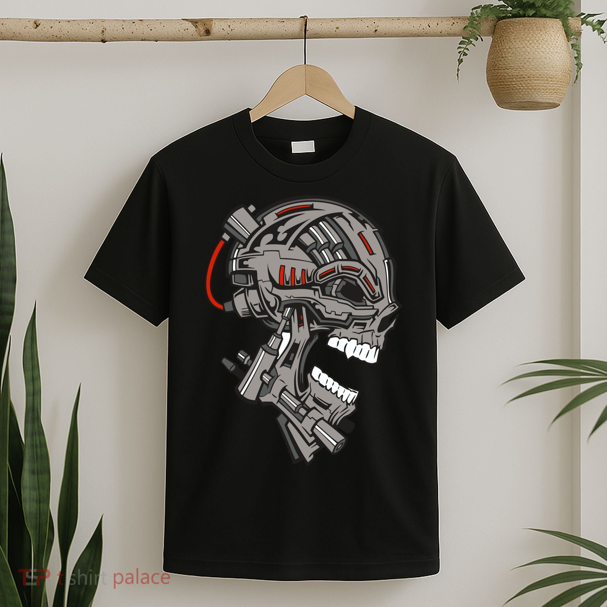 Terminator Skull Gun Head T-Shirt