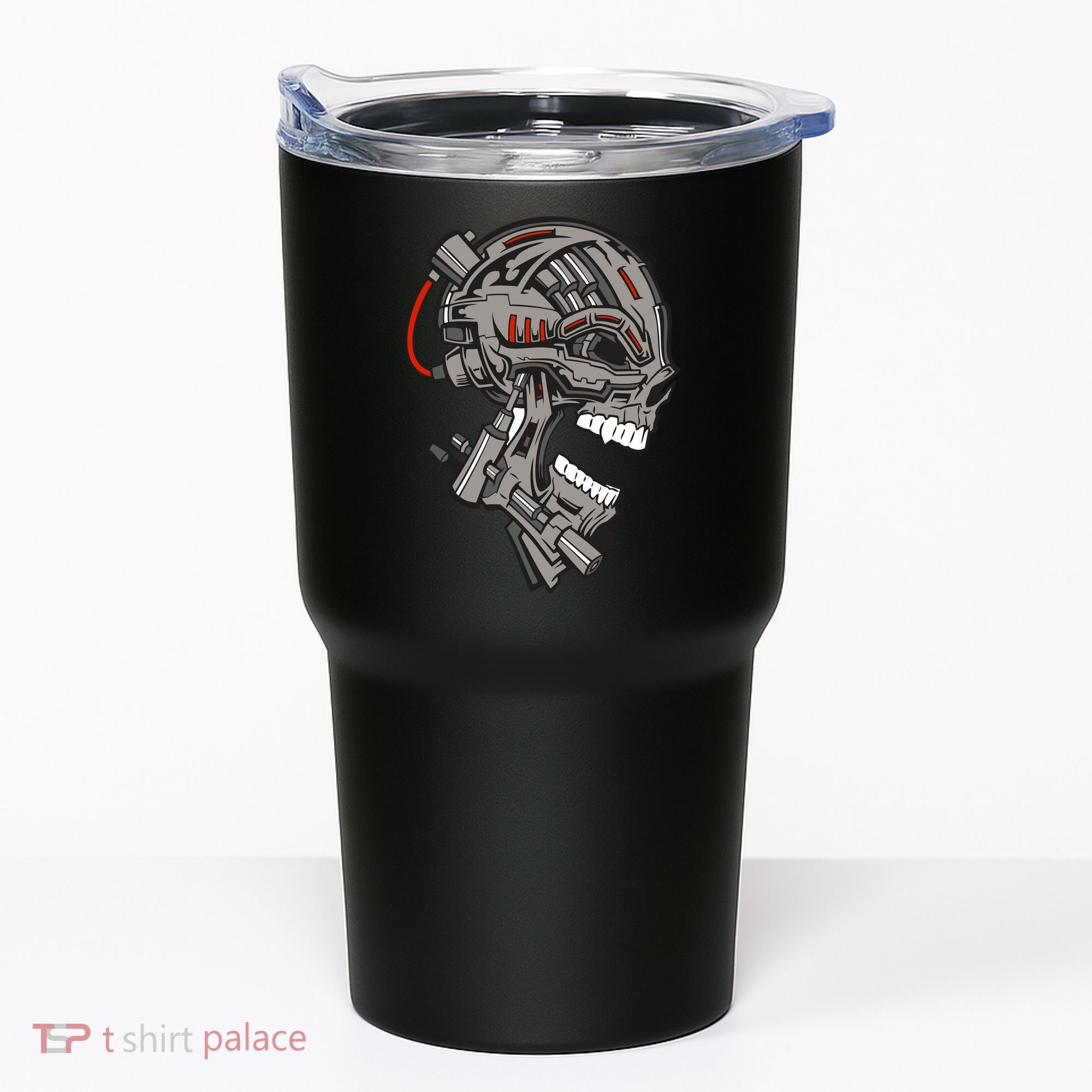 Terminator Skull Gun Head Tumbler