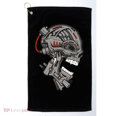 Terminator Skull Gun Head Golf Towel