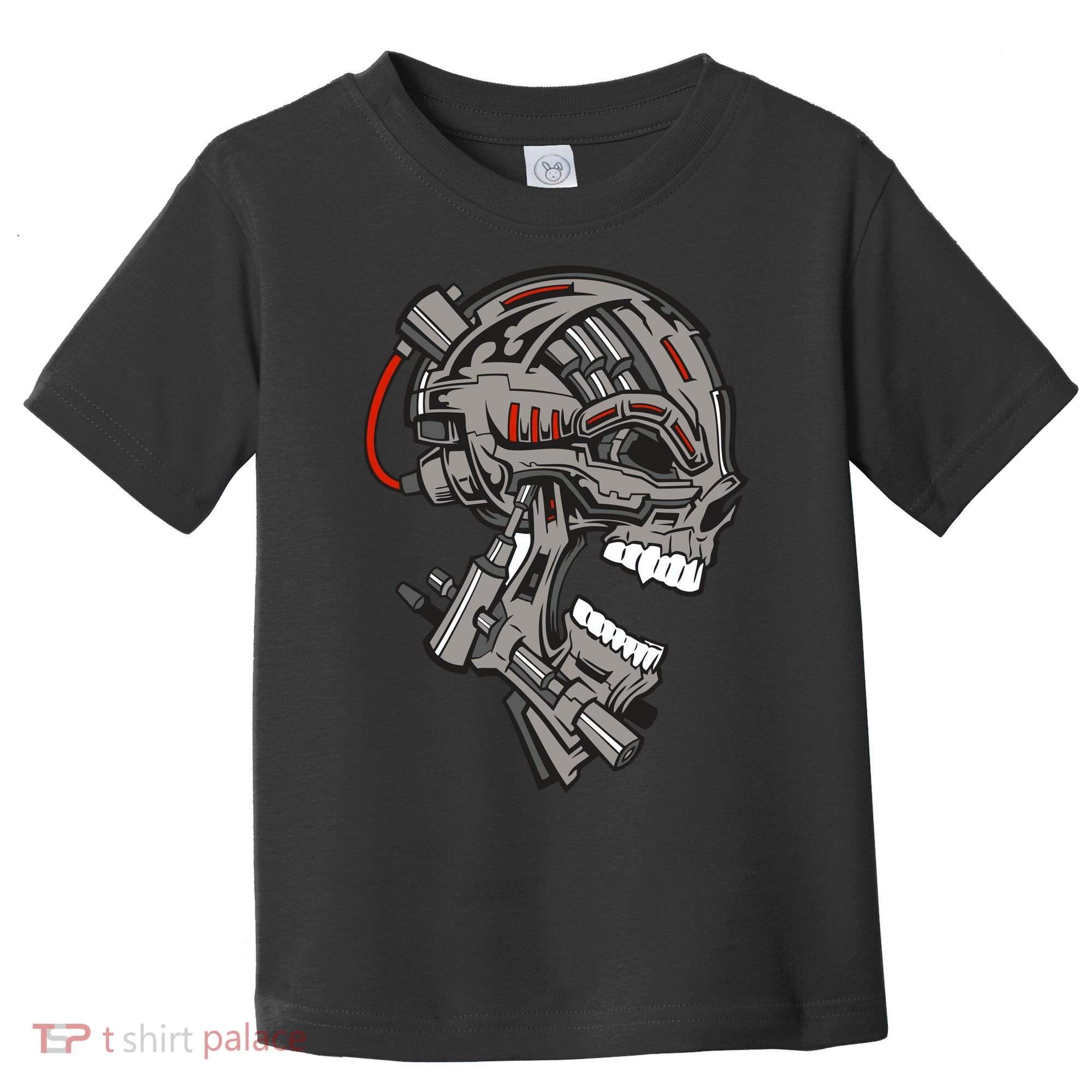 Terminator Skull Gun Head Toddler T-Shirt