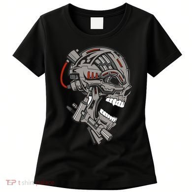 Terminator Skull Gun Head Women's T-Shirt