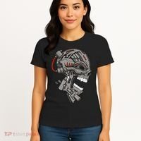Terminator Skull Gun Head Women's T-Shirt thumb 4