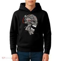 Terminator Skull Gun Head Kids Hoodie thumb 4