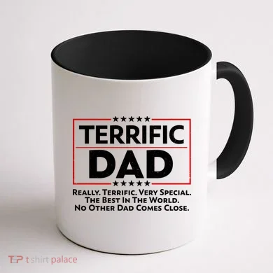 Terrific Dad Fathers Day Coffee Mug back