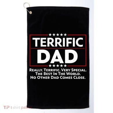 Terrific Dad Fathers Day Golf Towel