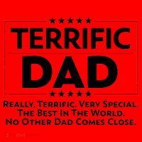 Terrific Dad Fathers Day Santa Hat thumb 1