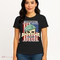 Terrorist Call Me Infidel Trump Calls Me US Veteran Women's T-Shirt thumb 4