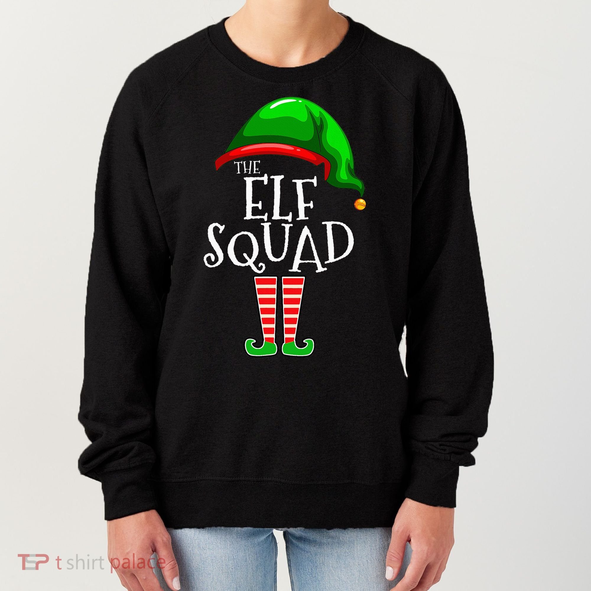 The Elf Squad Family Matching Group Christmas Women's Sweatshirt