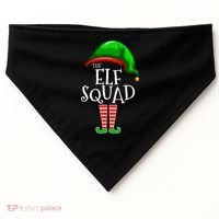 The Elf Squad Family Matching Group Christmas USA-Made Doggie Bandana thumb 0