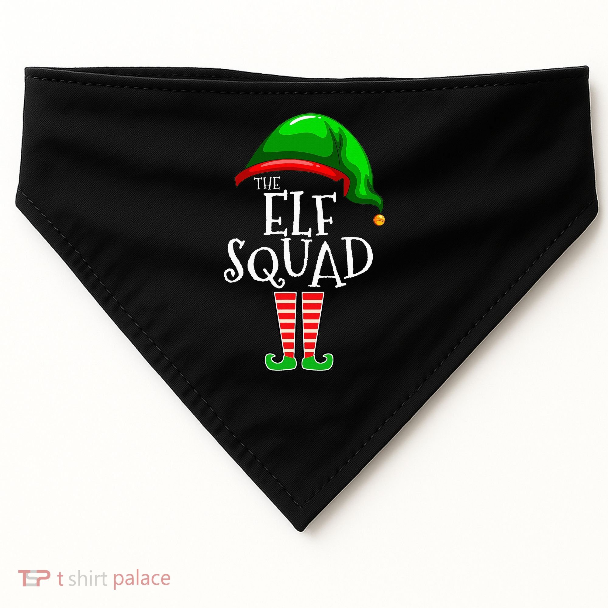 The Elf Squad Family Matching Group Christmas USA-Made Doggie Bandana