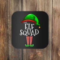 The Elf Squad Family Matching Group Christmas Coaster thumb 0