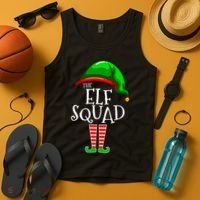 The Elf Squad Family Matching Group Christmas Tank Top thumb 4