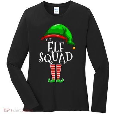 The Elf Squad Family Matching Group Christmas Women's Long Sleeve Shirt