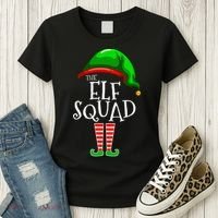 The Elf Squad Family Matching Group Christmas Women's T-Shirt thumb 3
