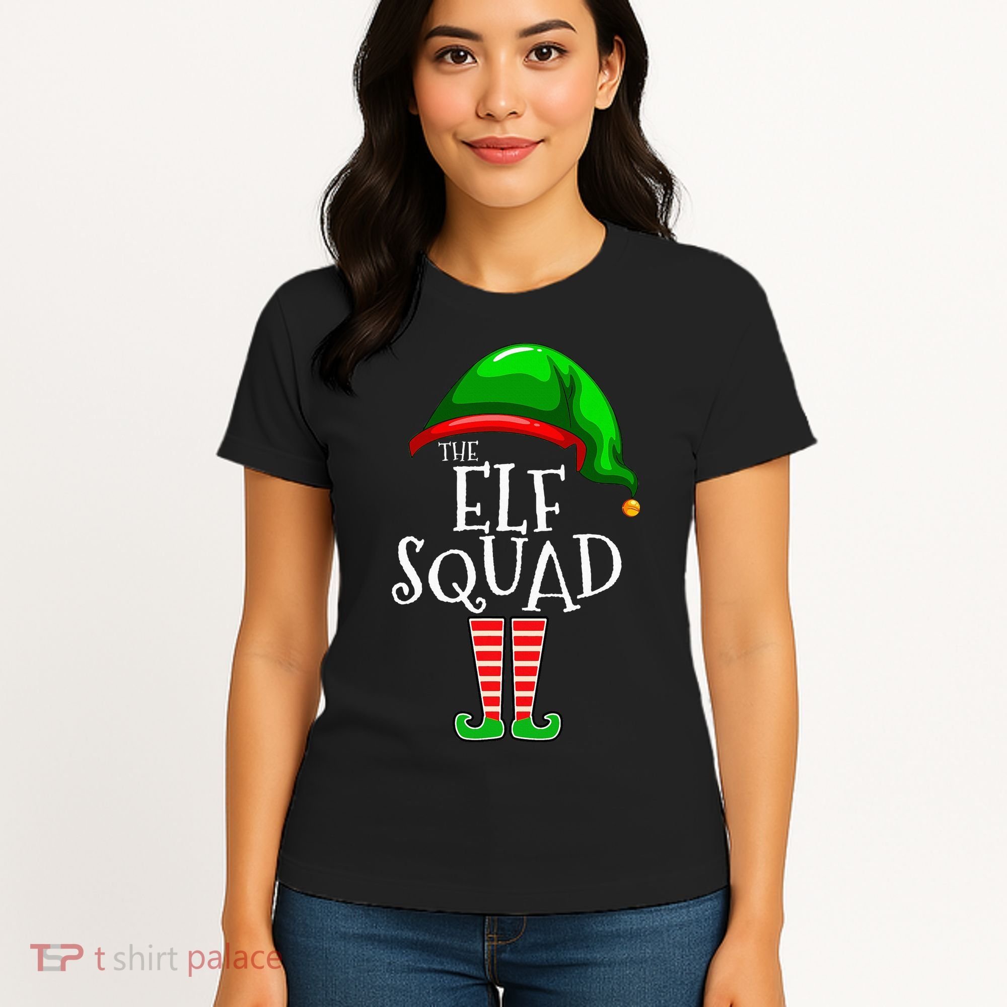 The Elf Squad Family Matching Group Christmas Women's T-Shirt