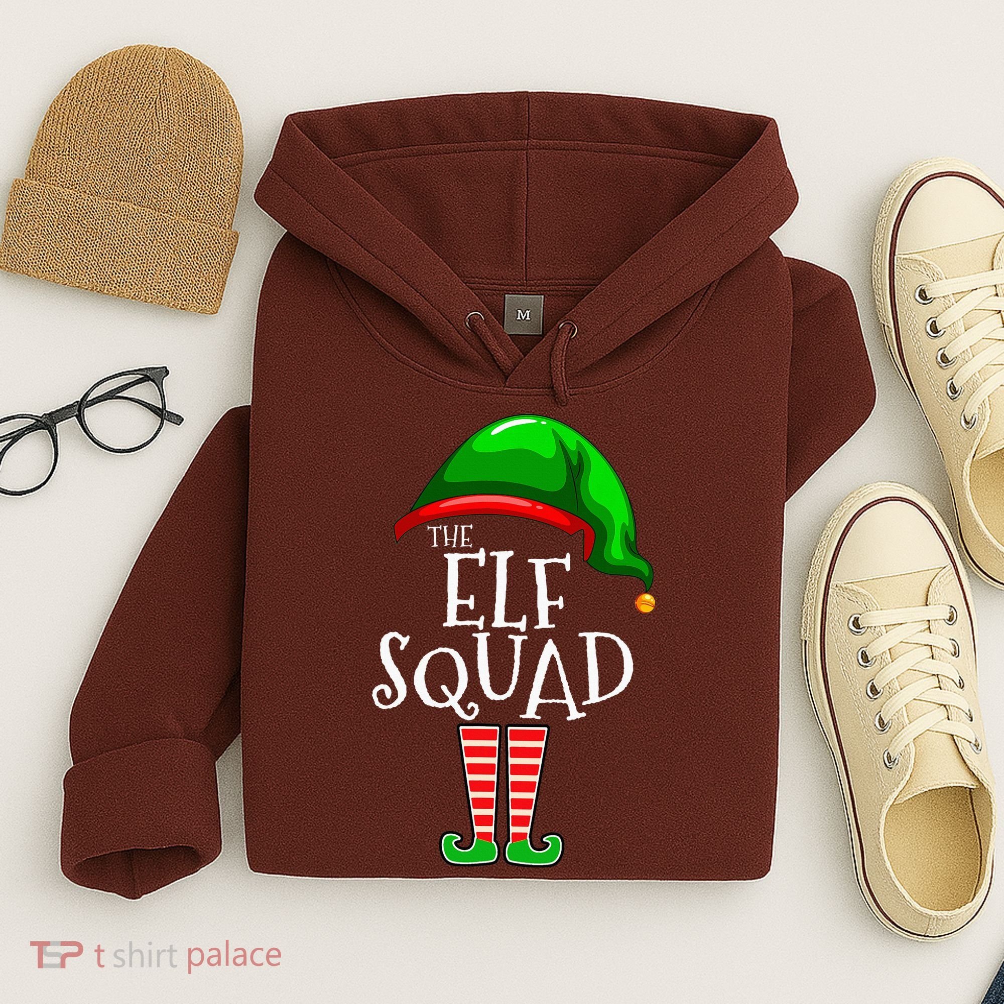 The Elf Squad Family Matching Group Christmas Hoodie