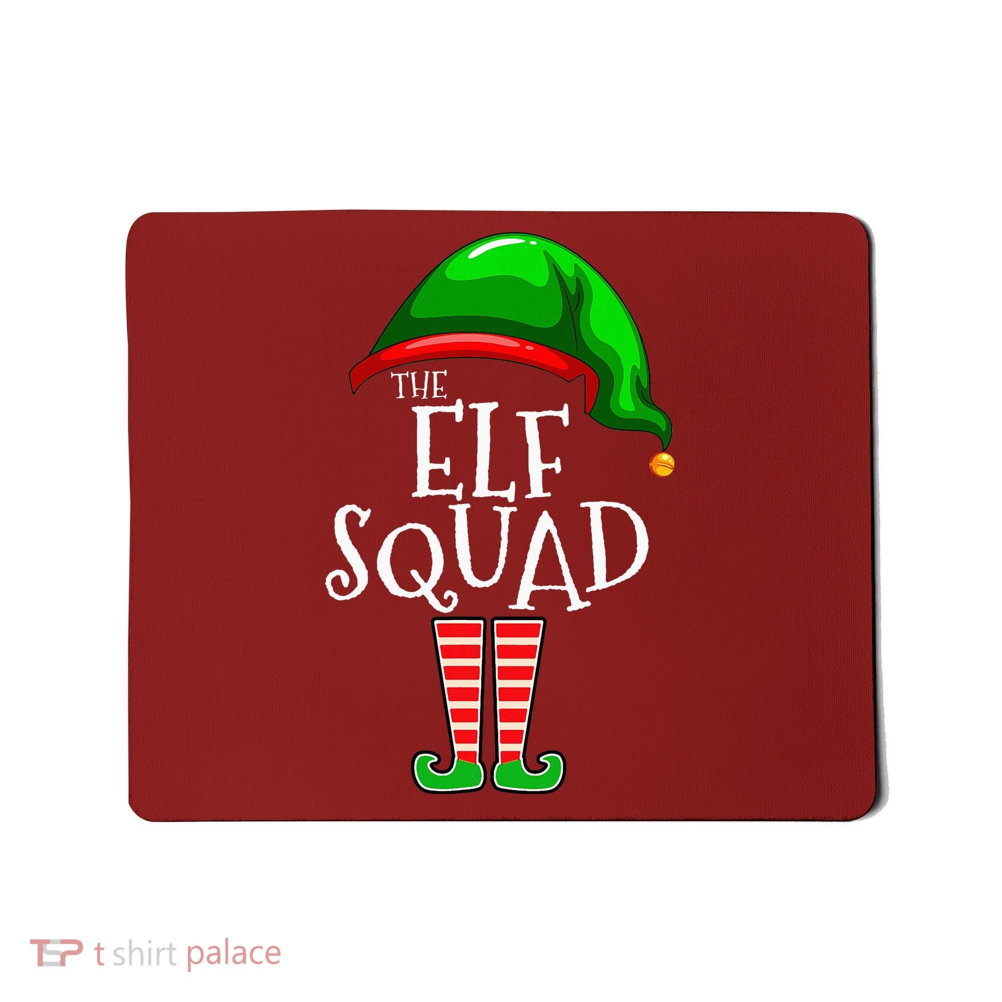 The Elf Squad Family Matching Group Christmas Mousepad