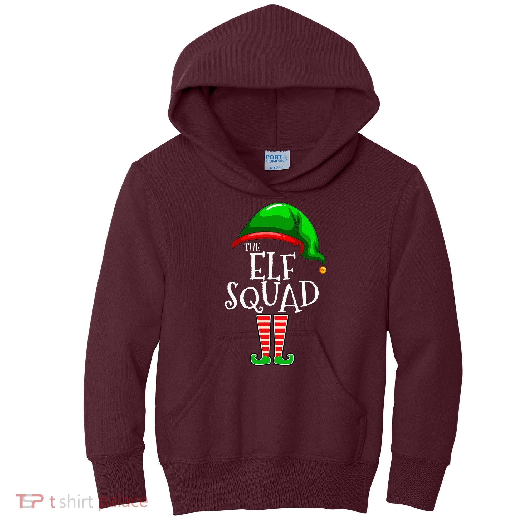 The Elf Squad Family Matching Group Christmas Kids Hoodie