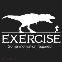 TRex Exercise Some Motivation Required Women's Sweatshirt thumb 2