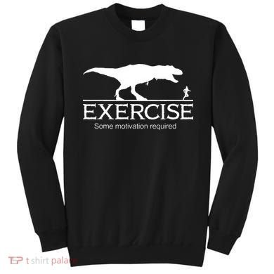 TRex Exercise Some Motivation Required Sweatshirt