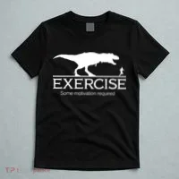 TRex Exercise Some Motivation Required T-Shirt thumb 5