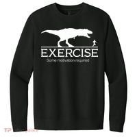 TRex Exercise Some Motivation Required V.I.T. Fleece Crew Sweatshirt thumb 0